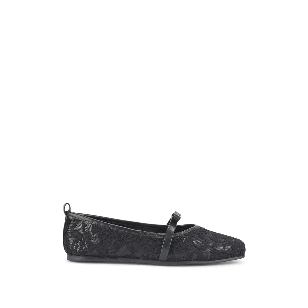 Mary Sable Black Flats - Lino Perros
