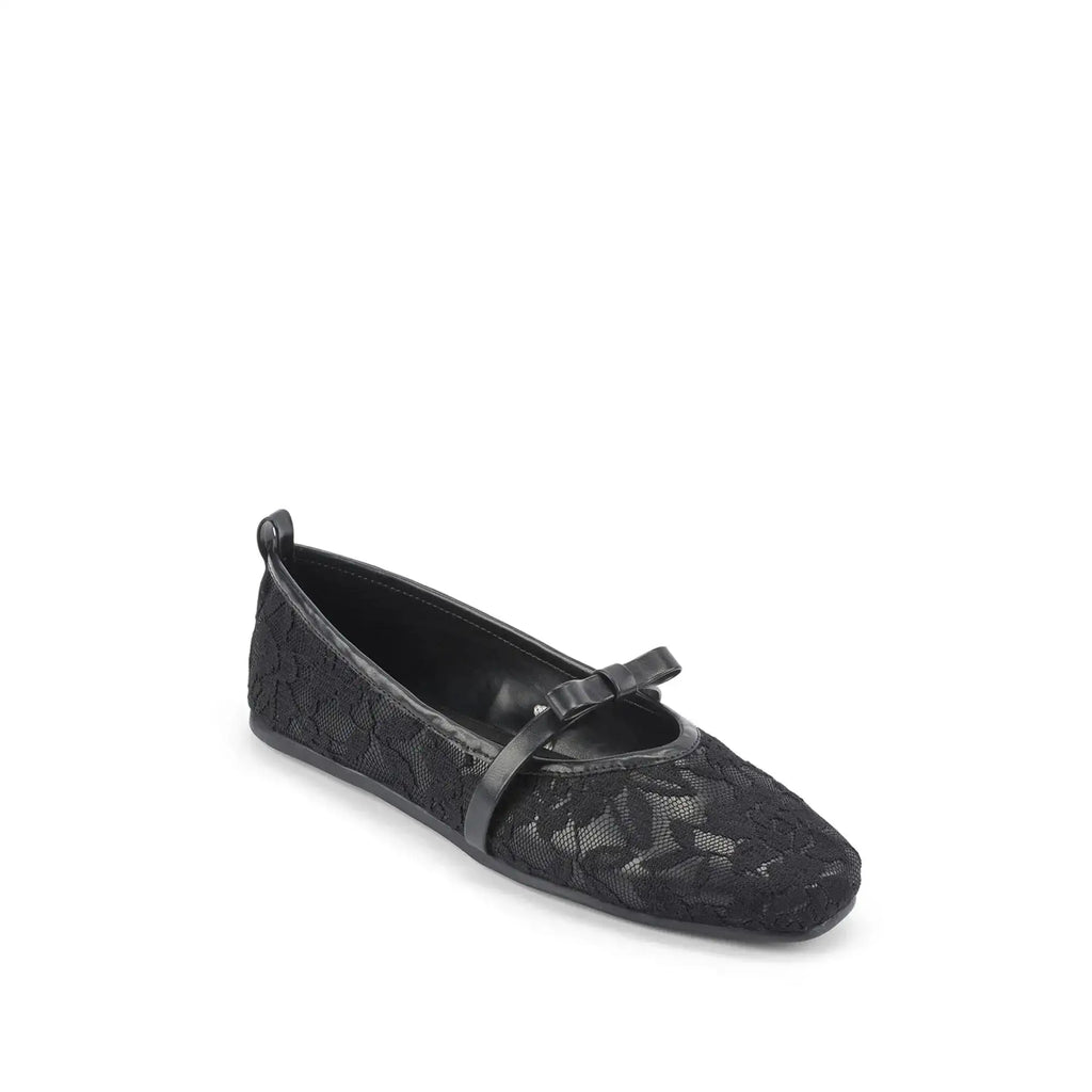 Mary Sable Black Flats - Lino Perros