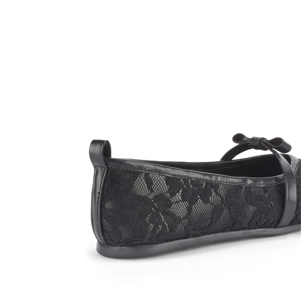 Mary Sable Black Flats - Lino Perros