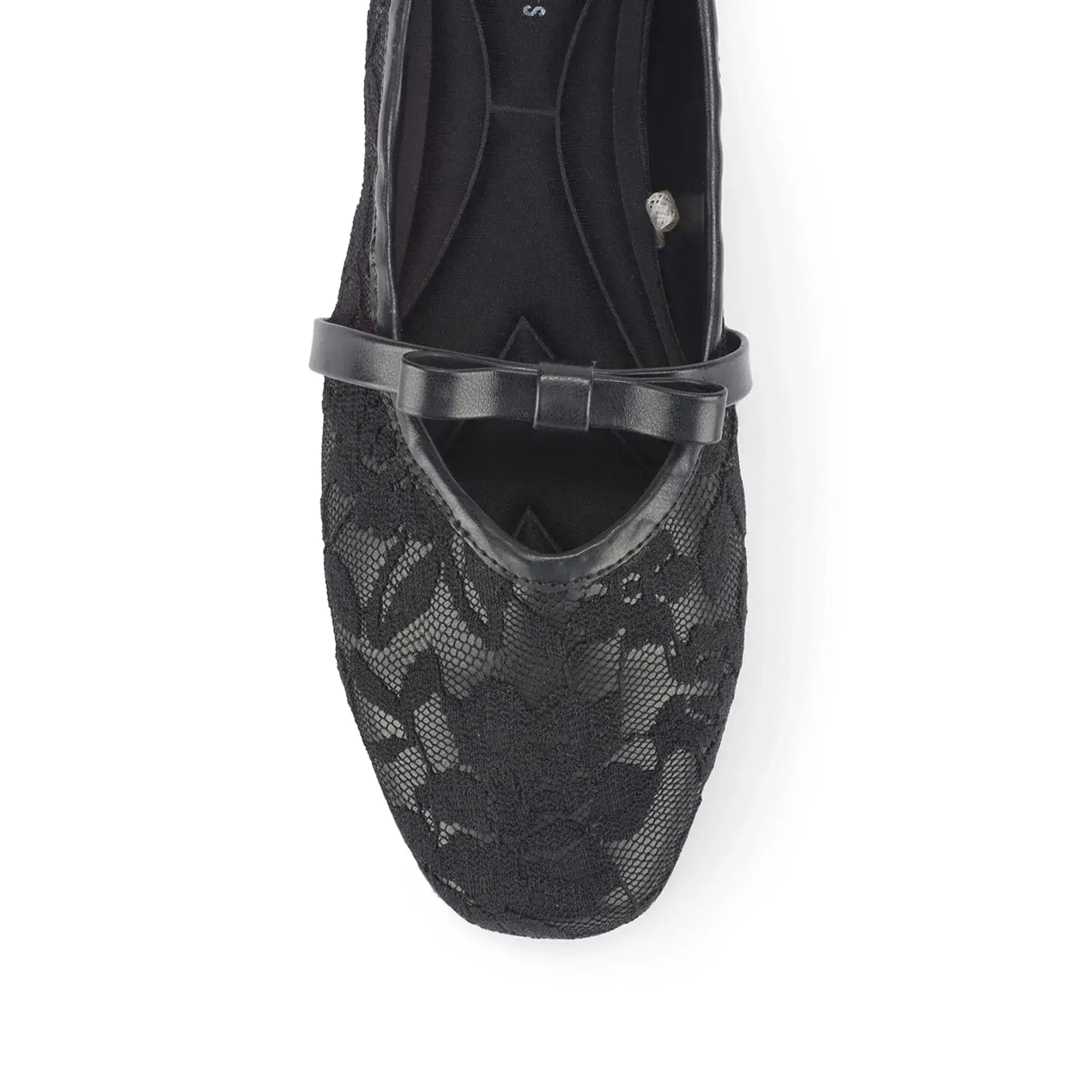 Mary Sable Black Flats - Lino Perros