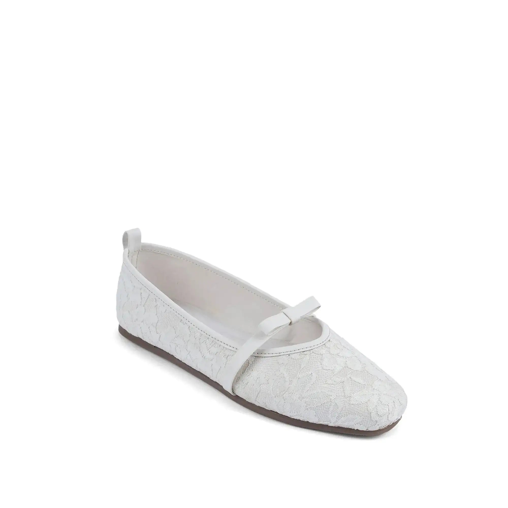 Mary Sable White Flats - Lino Perros