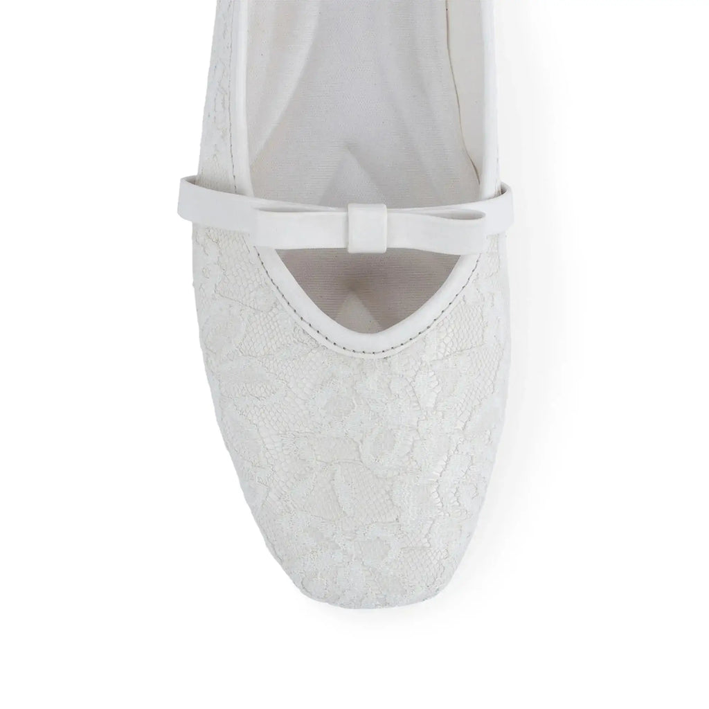 Mary Sable White Flats - Lino Perros