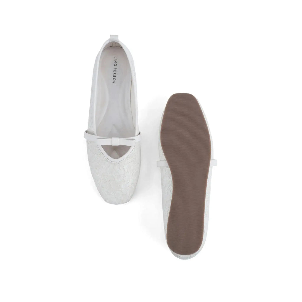Mary Sable White Flats - Lino Perros