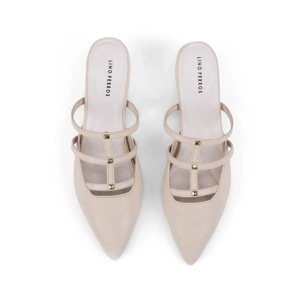 Hepburn Star Beige Heels - Lino Perros