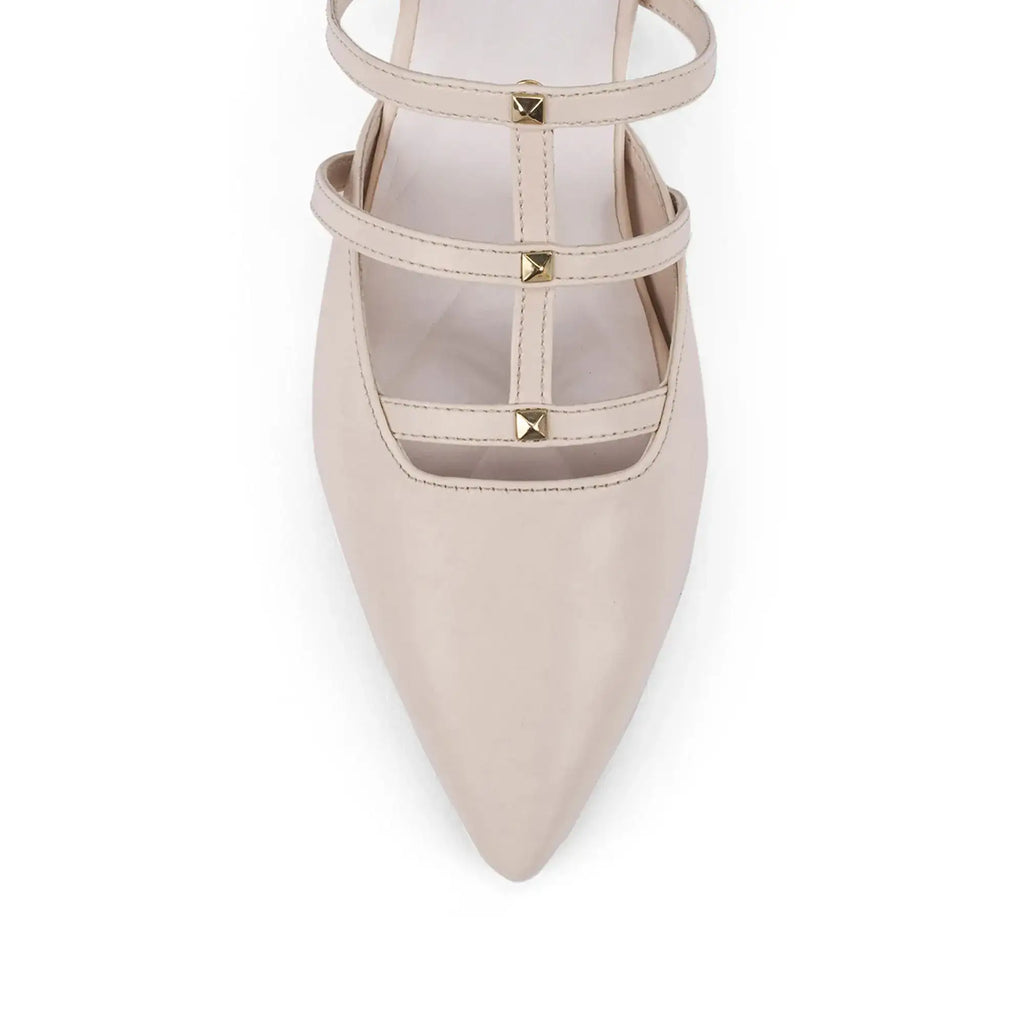Hepburn Star Beige Heels - Lino Perros
