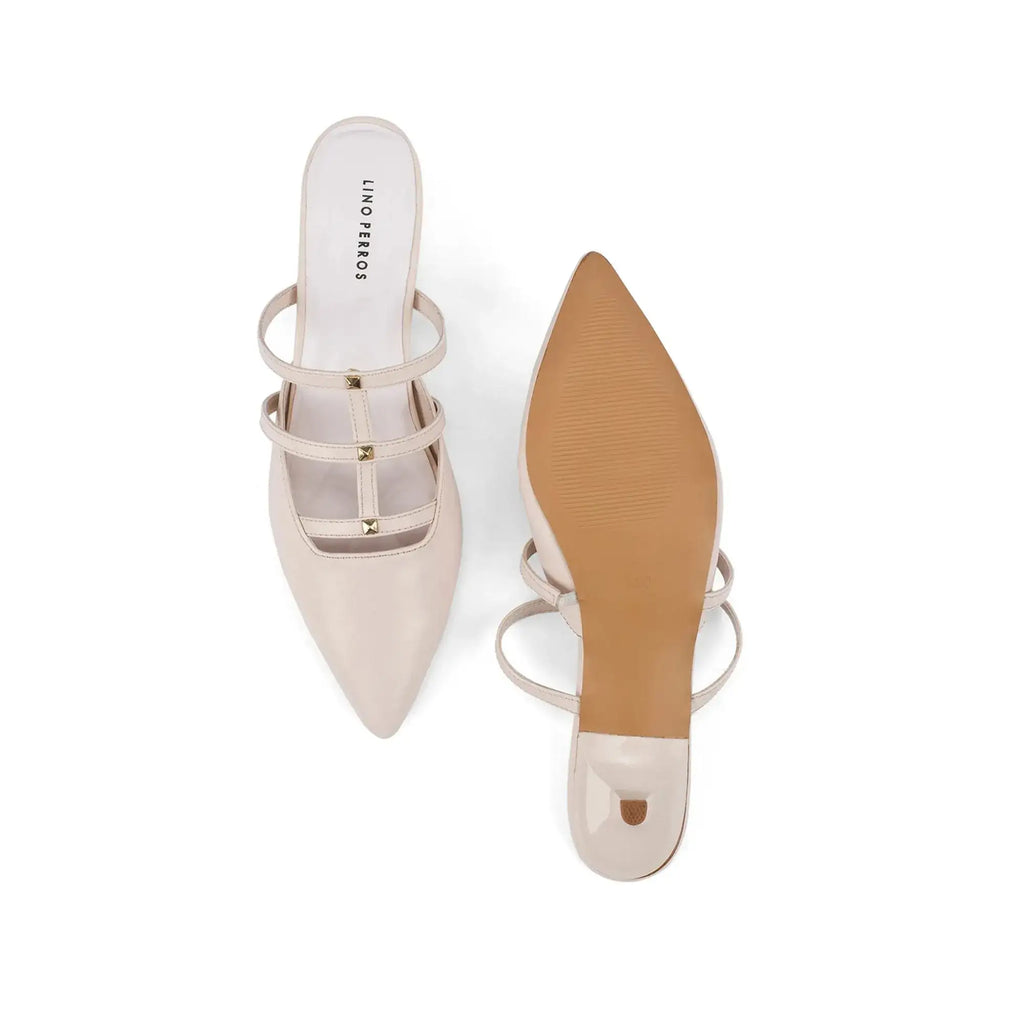 Hepburn Star Beige Heels - Lino Perros