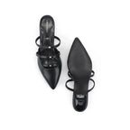 Hepburn Star Black Heels - Lino Perros