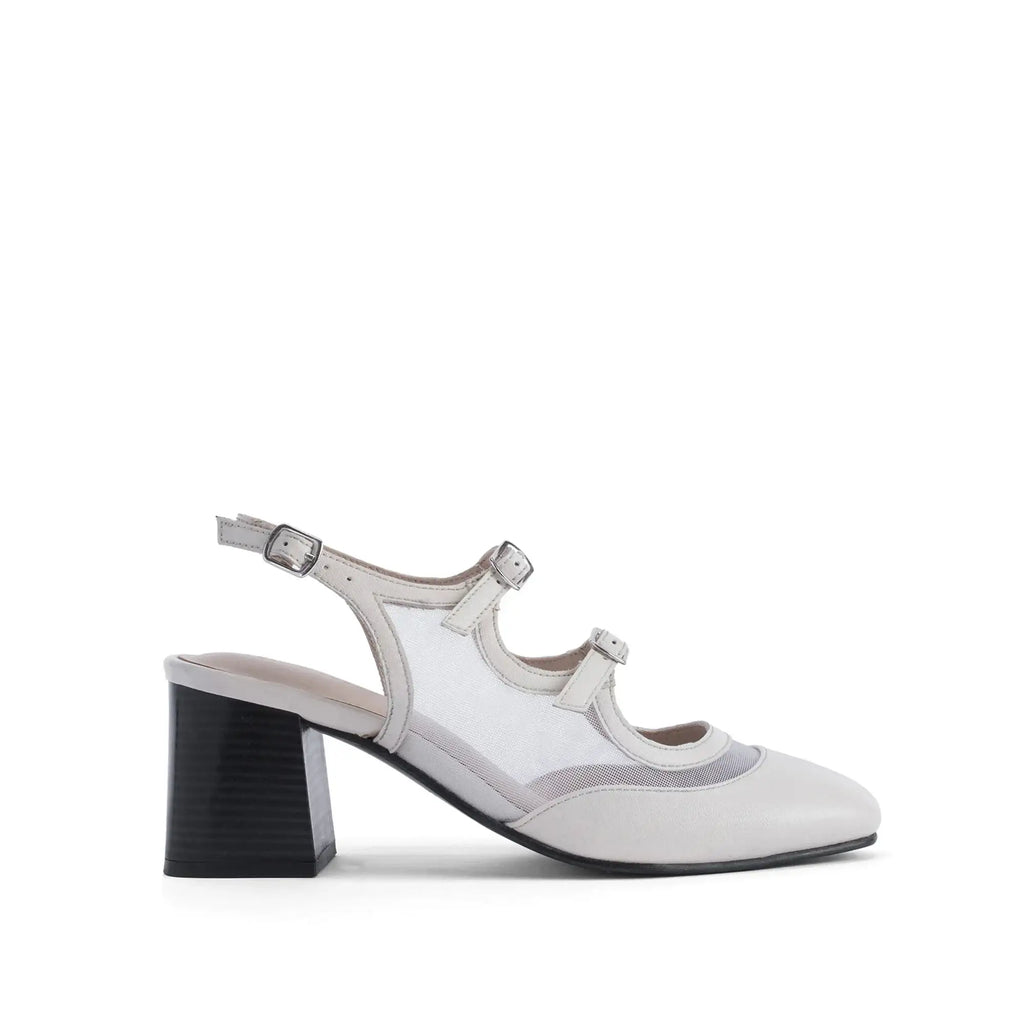 Gabbana Edge Off-White Heels - Lino Perros