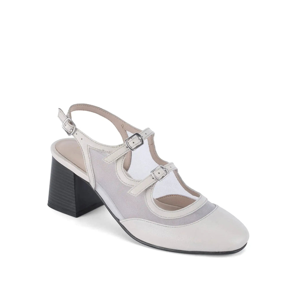 Gabbana Edge Off-White Heels - Lino Perros
