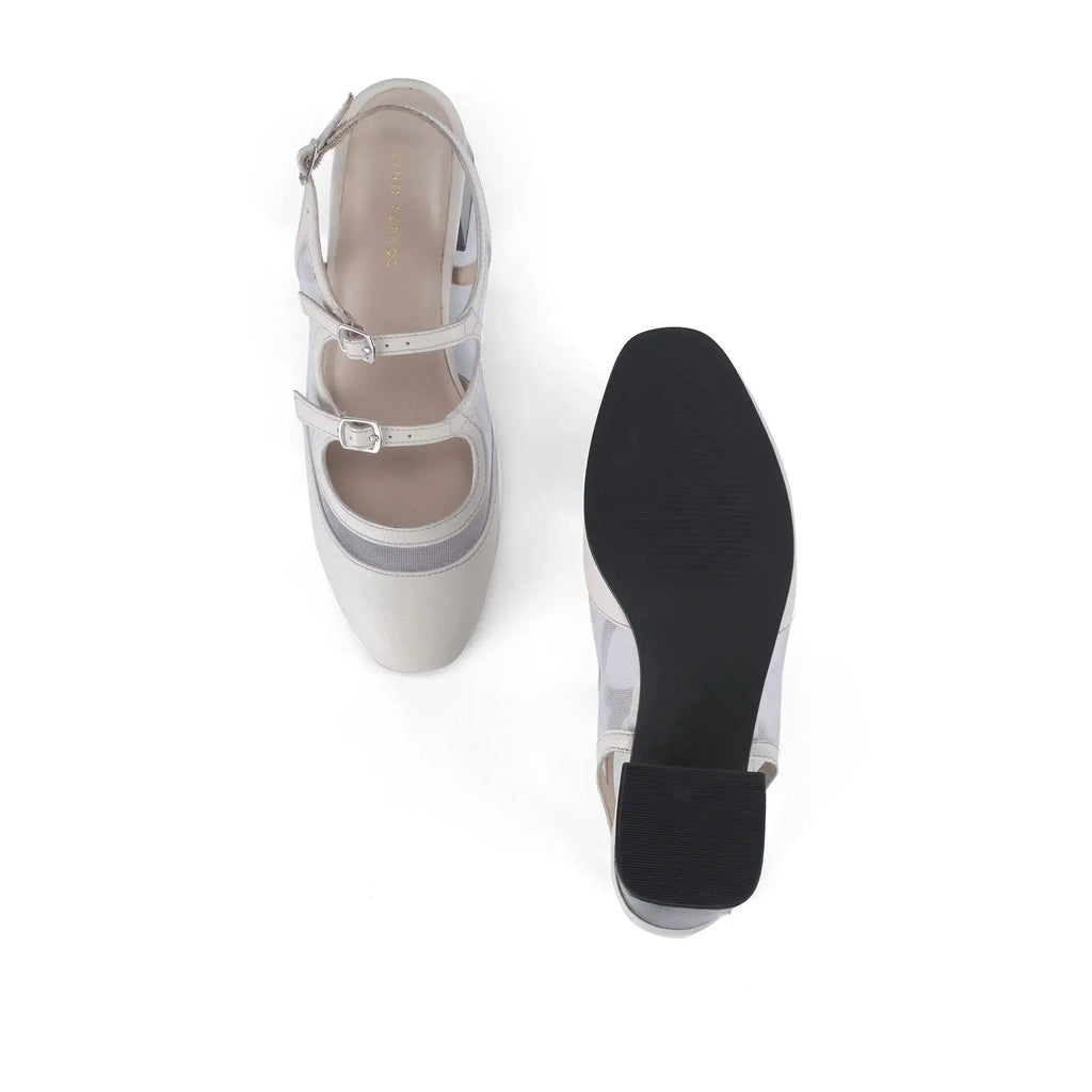 Gabbana Edge Off-White Heels - Lino Perros