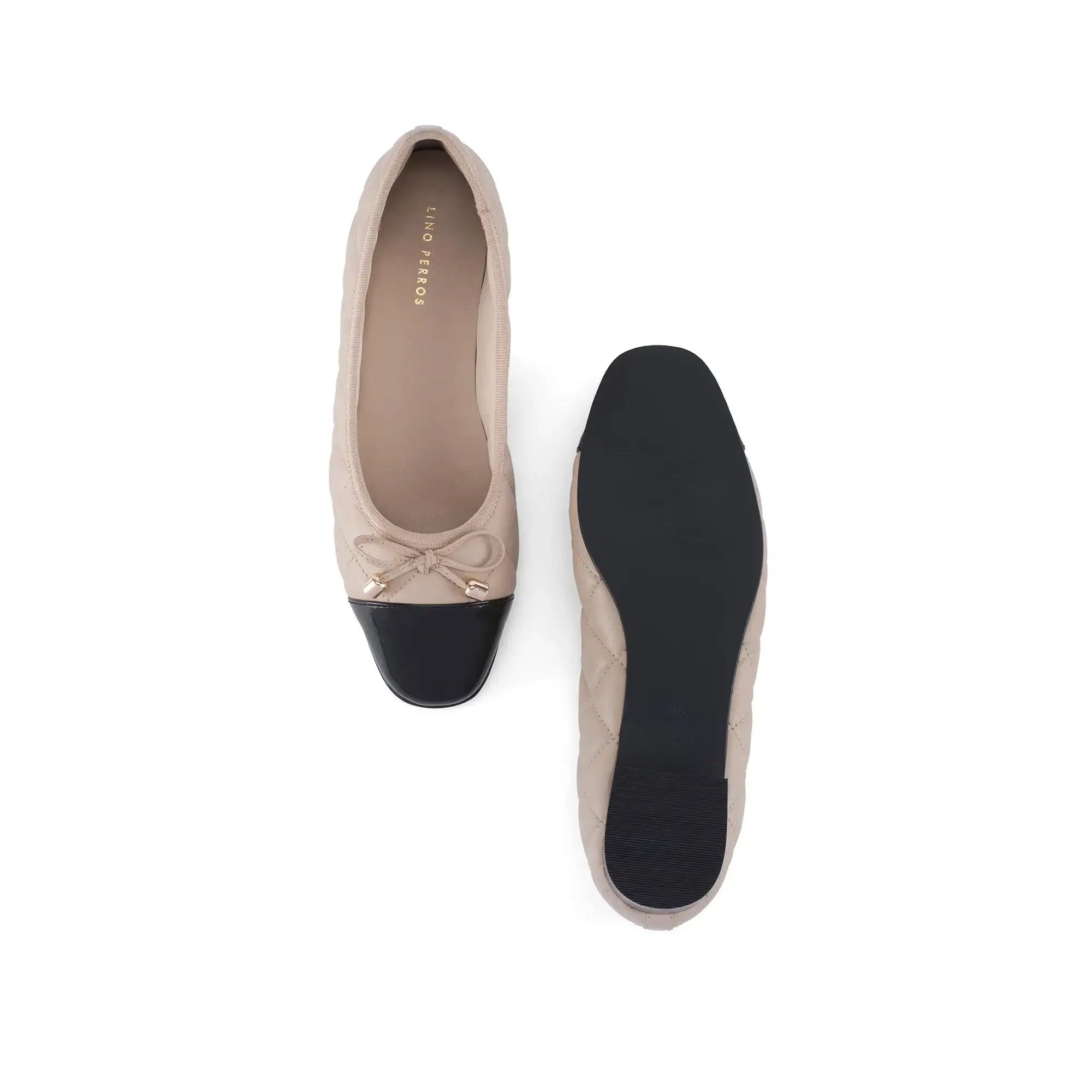 Mary Sand Beige Flats - Lino Perros