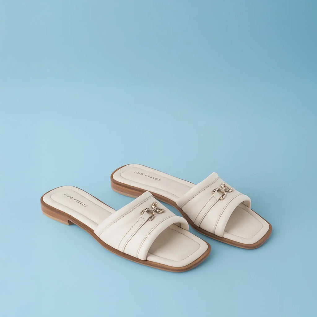 Mary Dusk Off-White Flats - Lino Perros