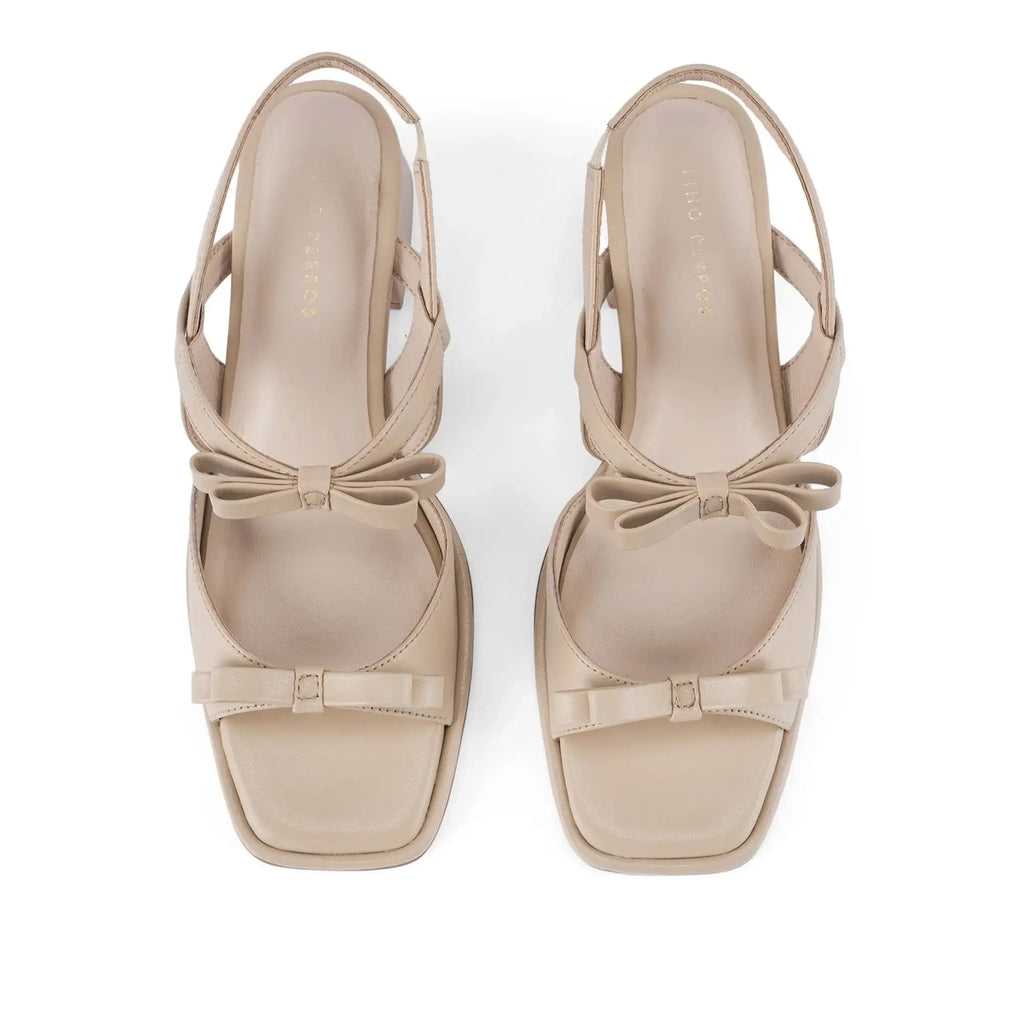 Gabbana Glint Beige Heels - Lino Perros