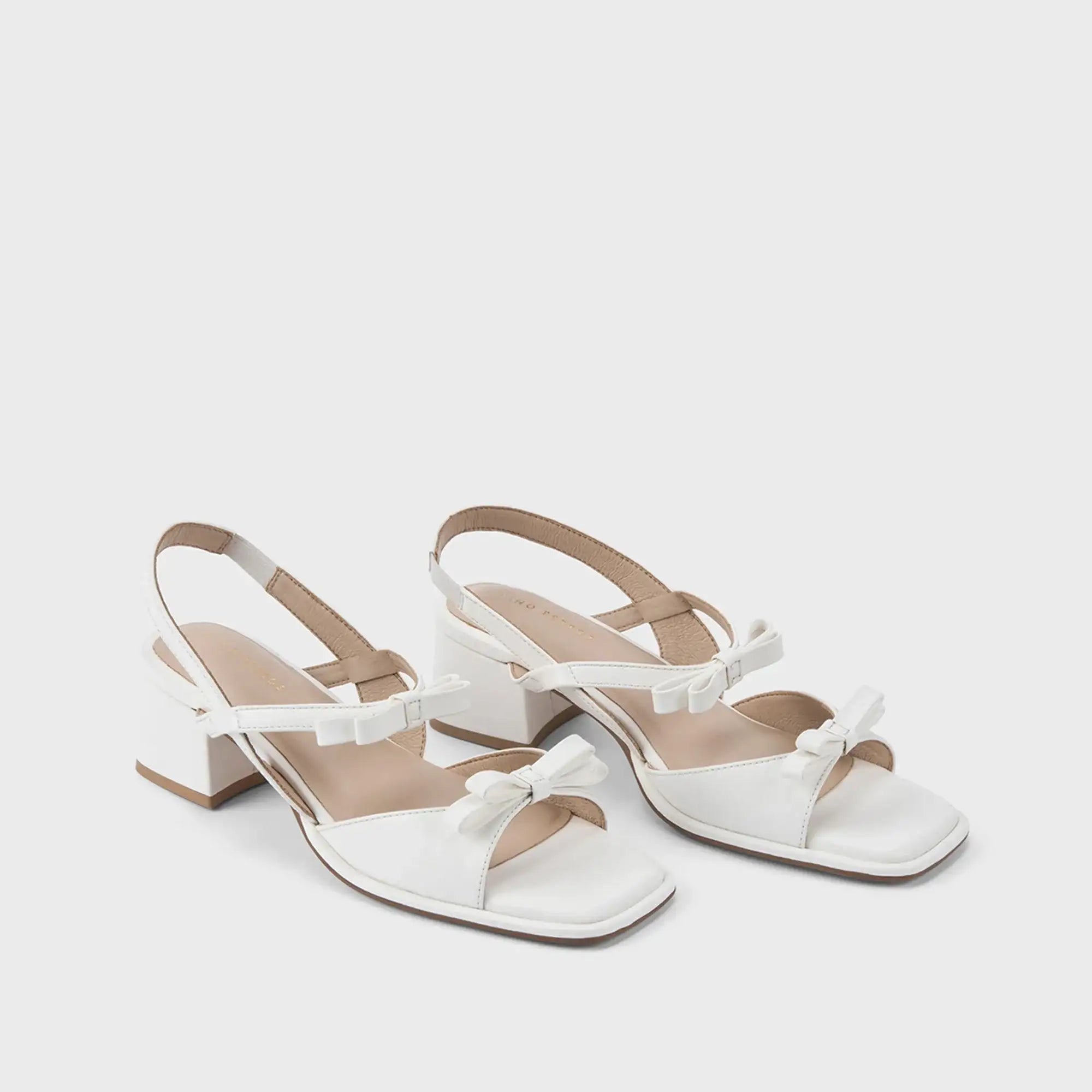 Gabbana Glint White Heels - Lino Perros