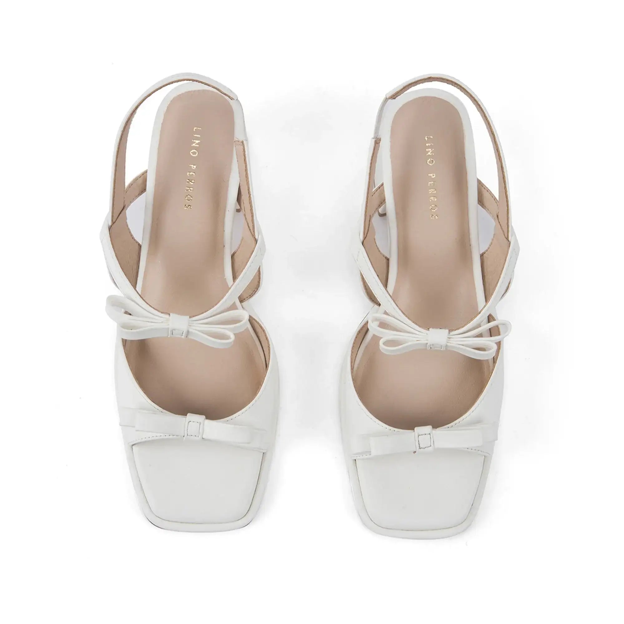Gabbana Glint White Heels - Lino Perros