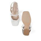 Gabbana Glint White Heels - Lino Perros