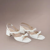 Gabbana Glint White Heels