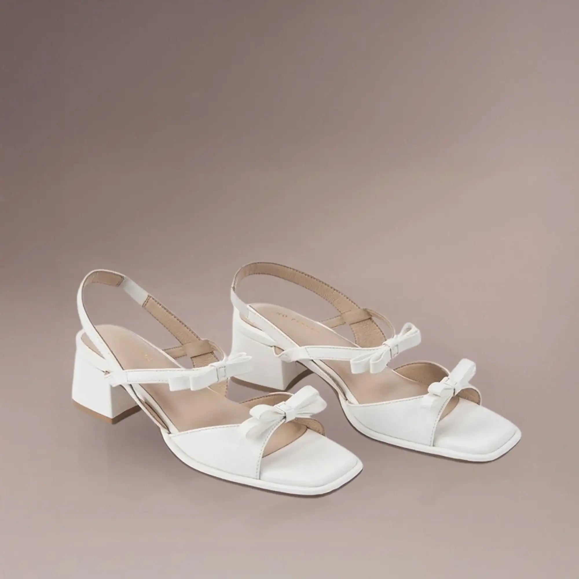 Gabbana Glint White Heels - Lino Perros