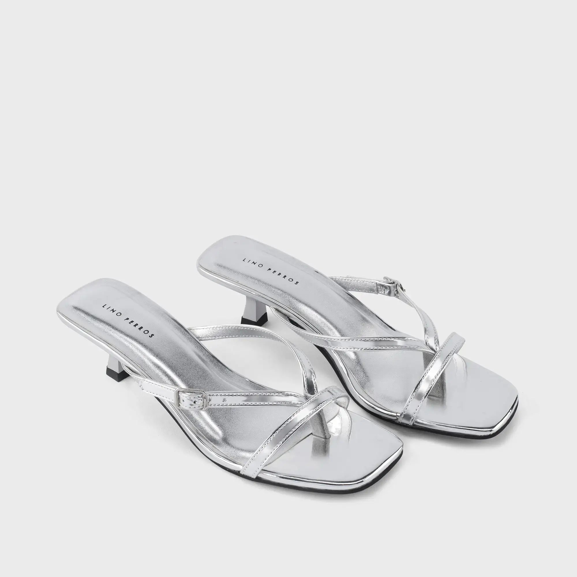 Victoria Truffle Silver Heels - Lino Perros