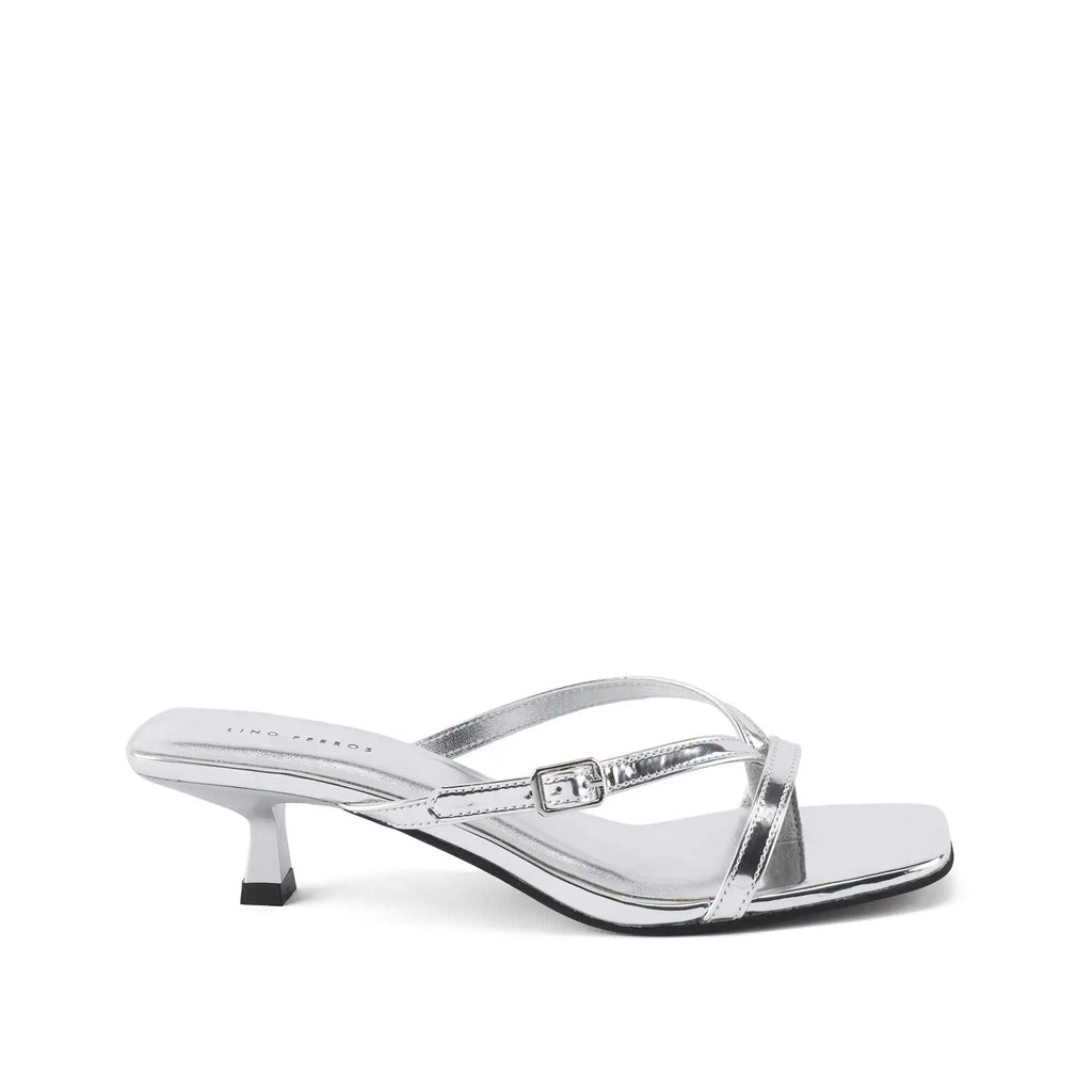 Victoria Truffle Silver Heels - Lino Perros