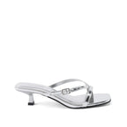 Victoria Truffle Silver Heels - Lino Perros