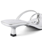 Victoria Truffle Silver Heels - Lino Perros