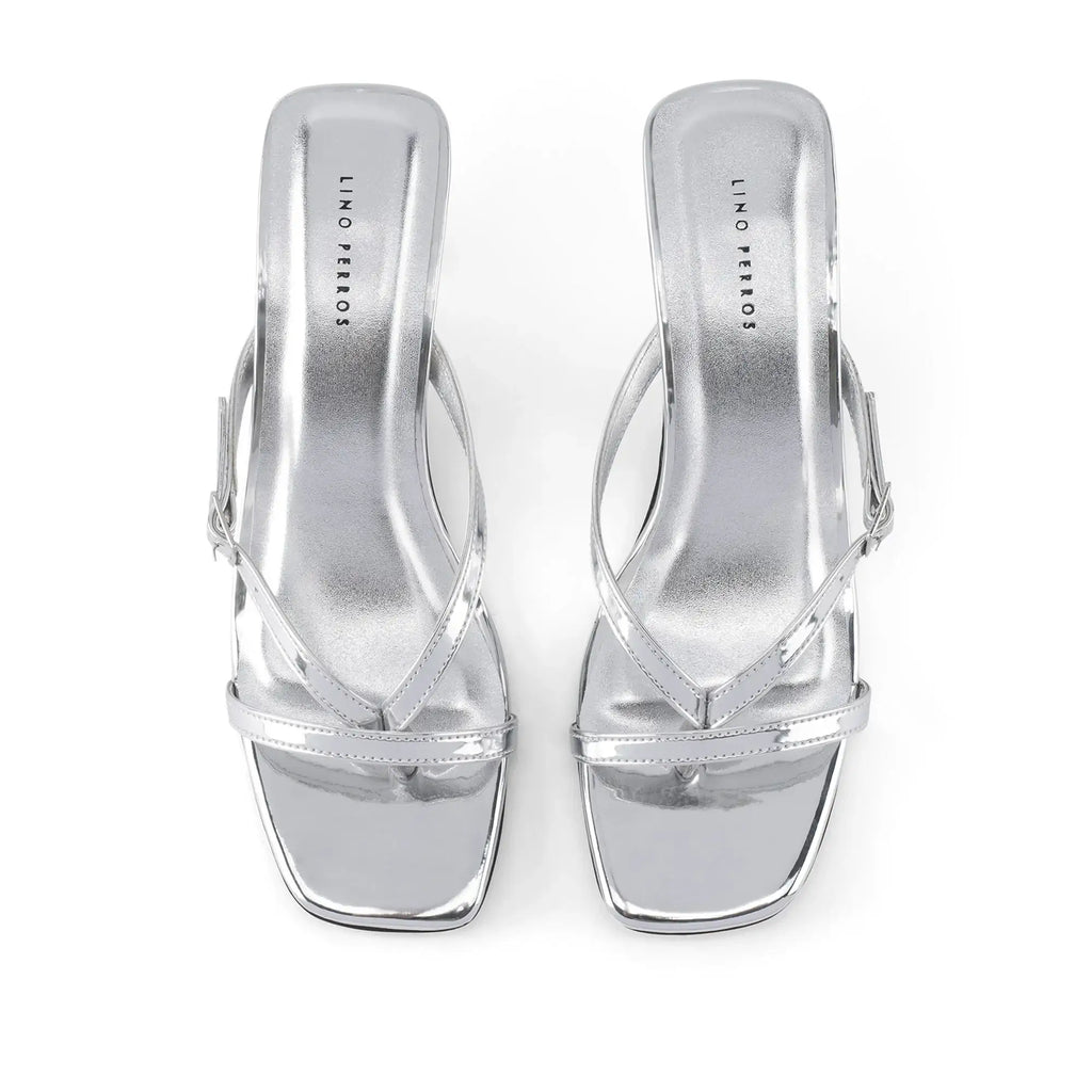 Victoria Truffle Silver Heels - Lino Perros