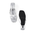Victoria Truffle Silver Heels - Lino Perros