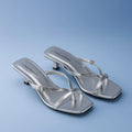 Victoria Truffle Silver Heels - Lino Perros