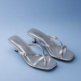 Victoria Truffle Silver Heels