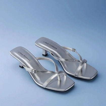 Victoria Truffle Silver Heels