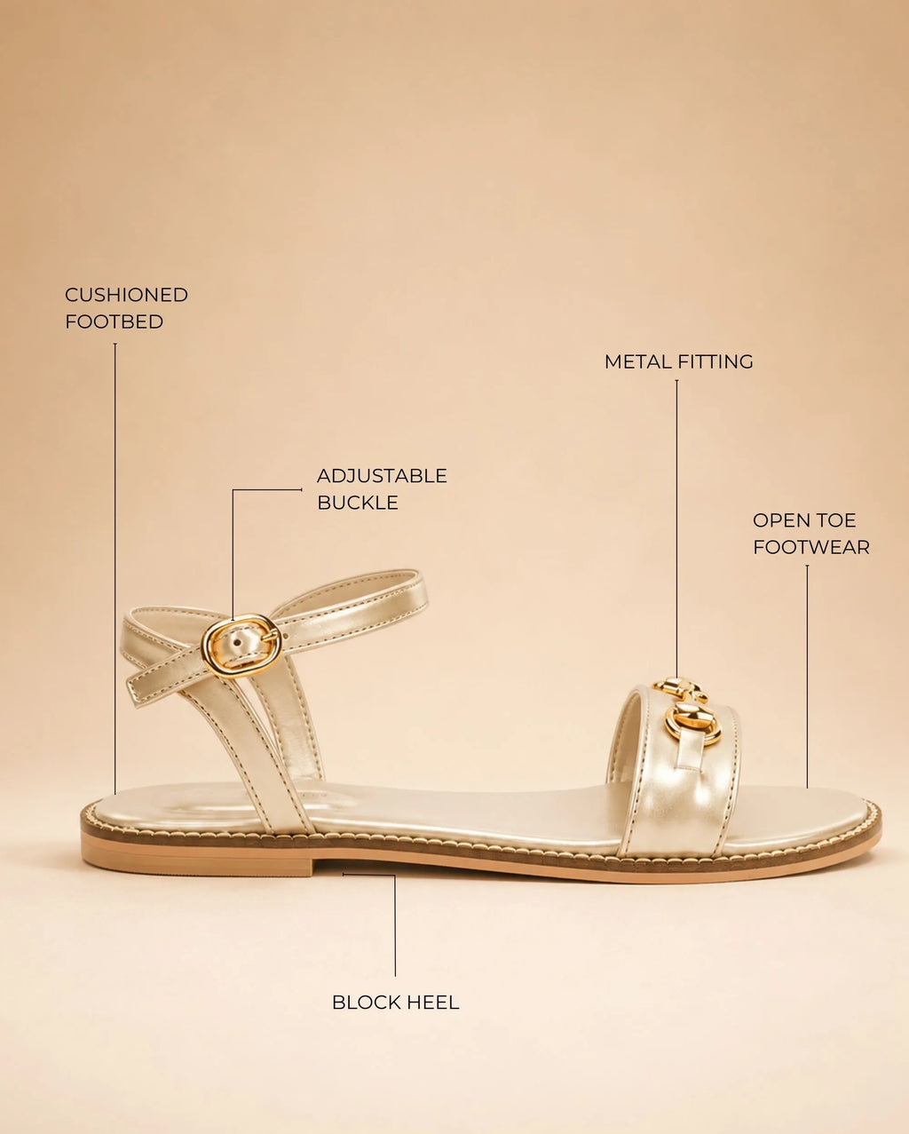 Mary Florence Gold Flats - Lino Perros