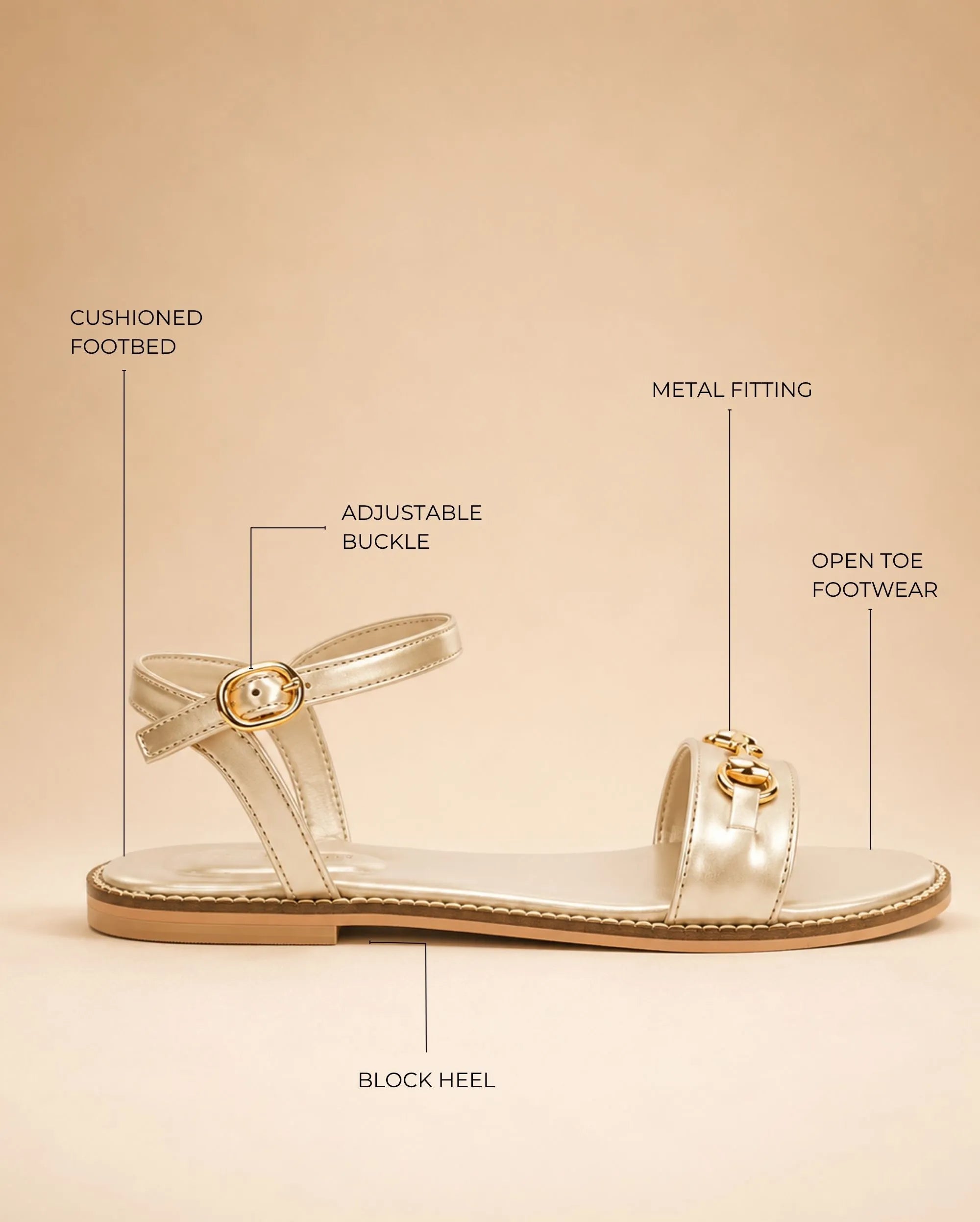 Mary Florence Gold Flats - Lino Perros