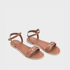 Mary Florence Tan Flats - Lino Perros