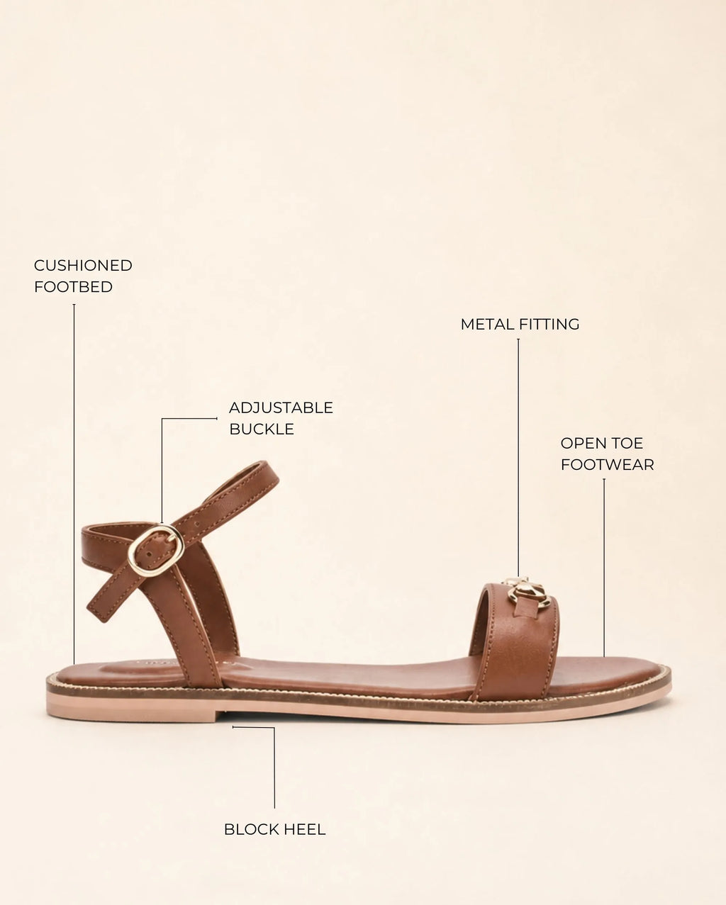 Mary Florence Tan Flats - Lino Perros