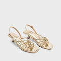 Victoria Eve Gold Heels - Lino Perros
