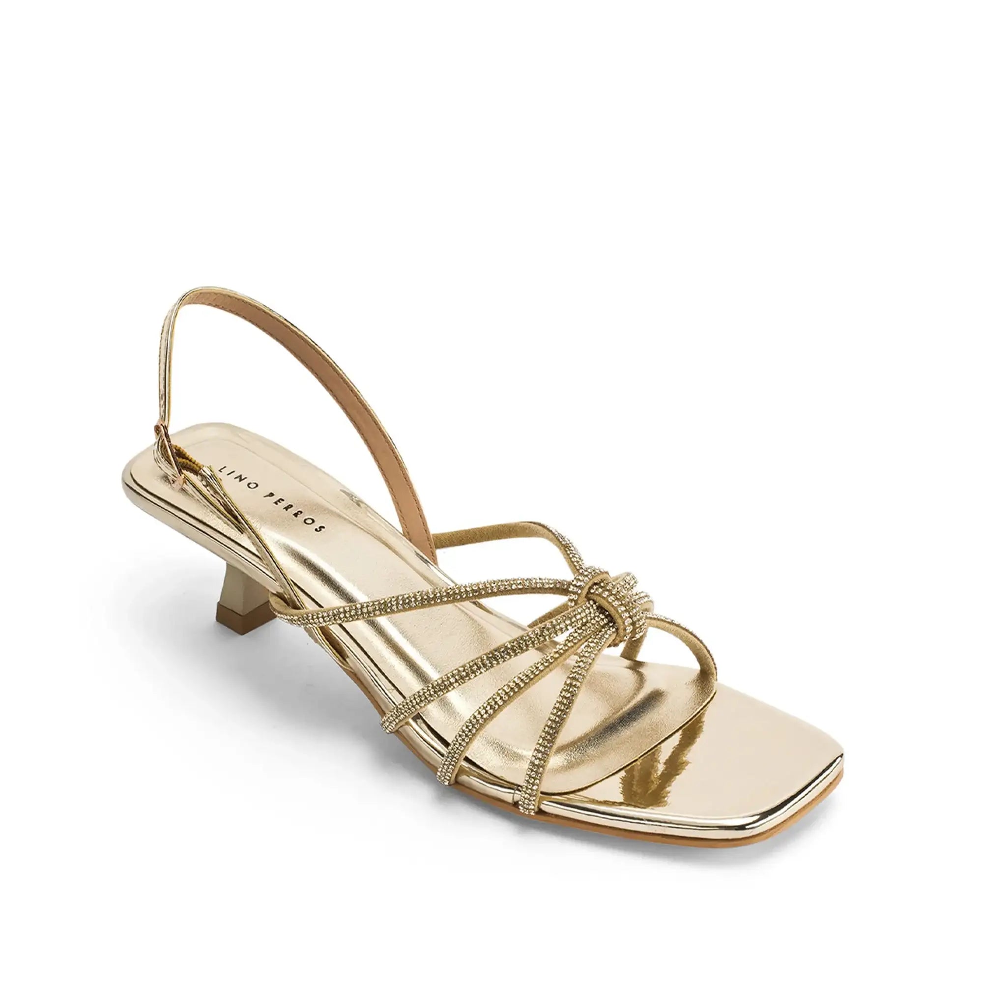 Victoria Eve Gold Heels - Lino Perros