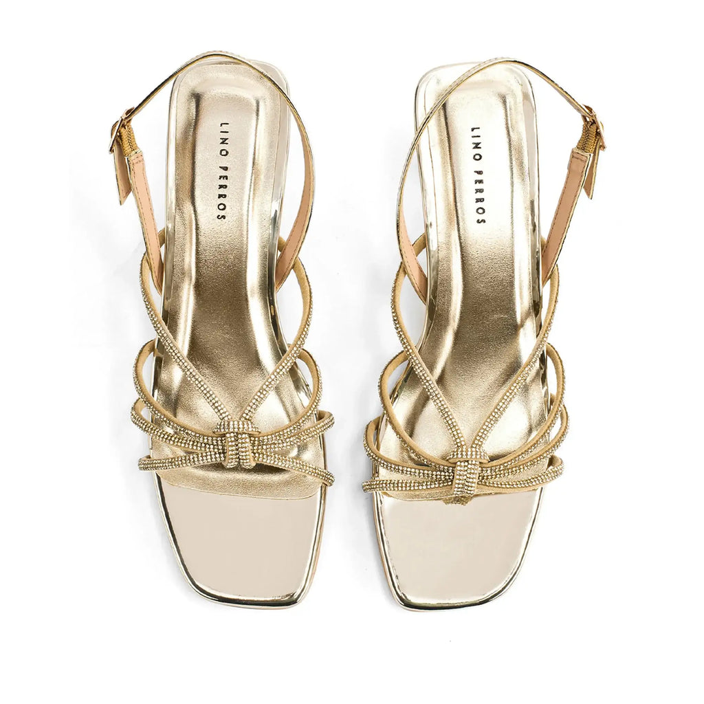Victoria Eve Gold Heels - Lino Perros
