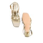 Victoria Eve Gold Heels - Lino Perros