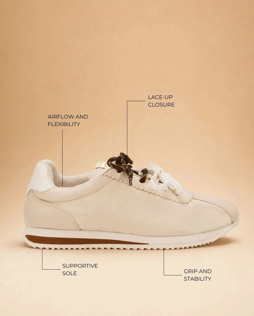 Oasis Sand Beige Sneakers - Lino Perros