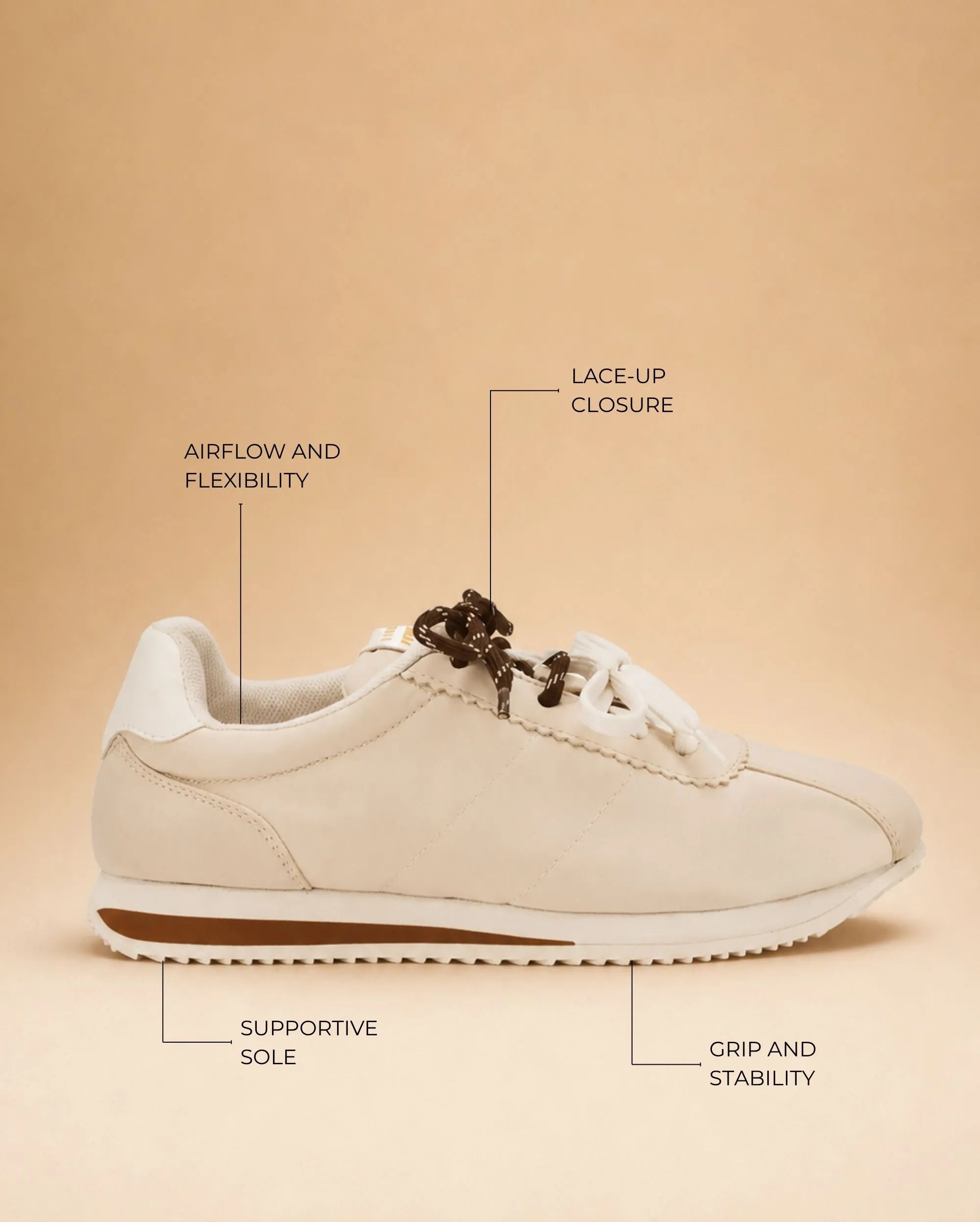 Oasis Sand Beige Sneakers - Lino Perros