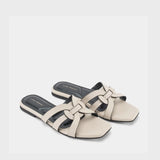 Mary Elsa Off-White Flats