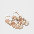 Gaga Glint Gold Flats - Lino Perros