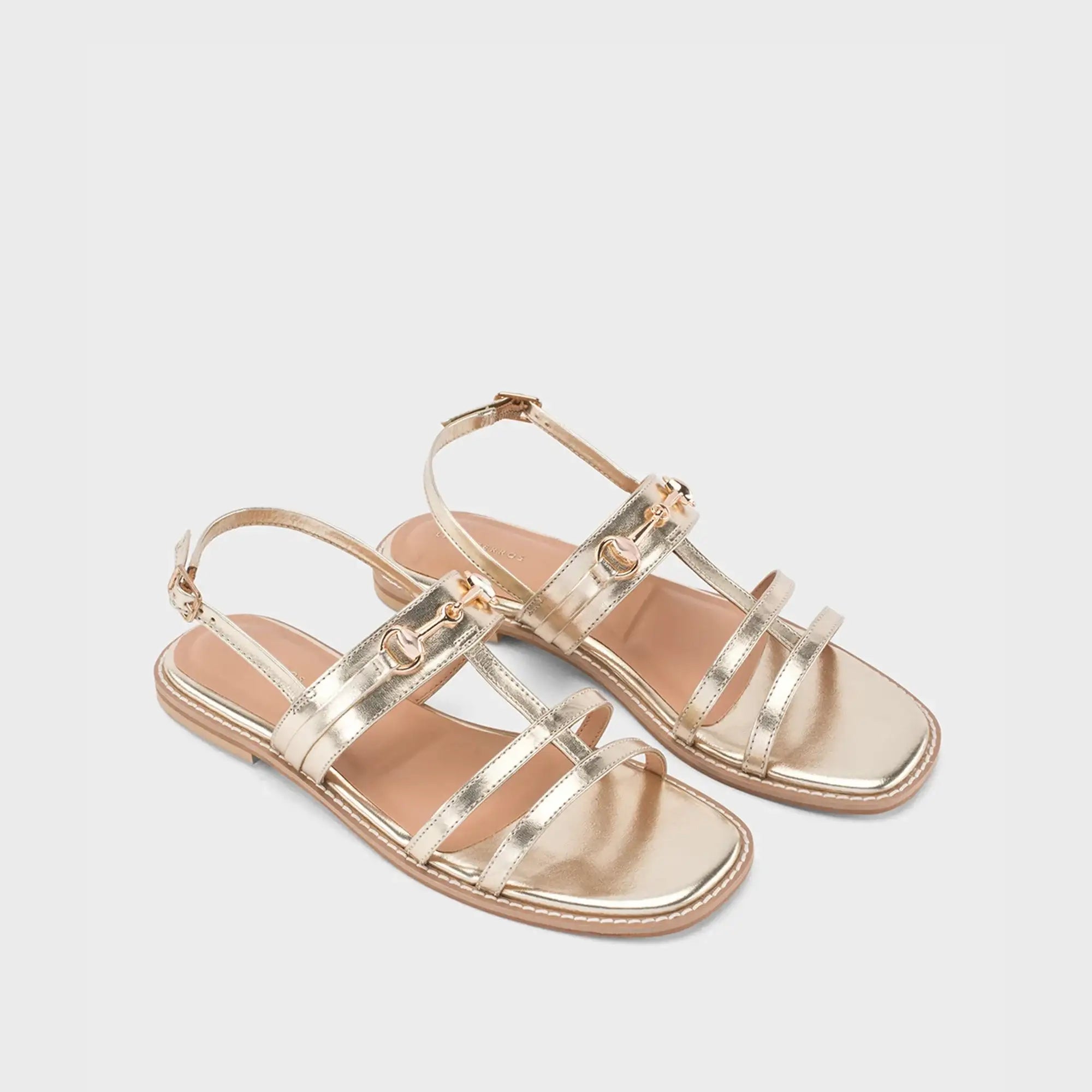 Gaga Glint Gold Flats - Lino Perros