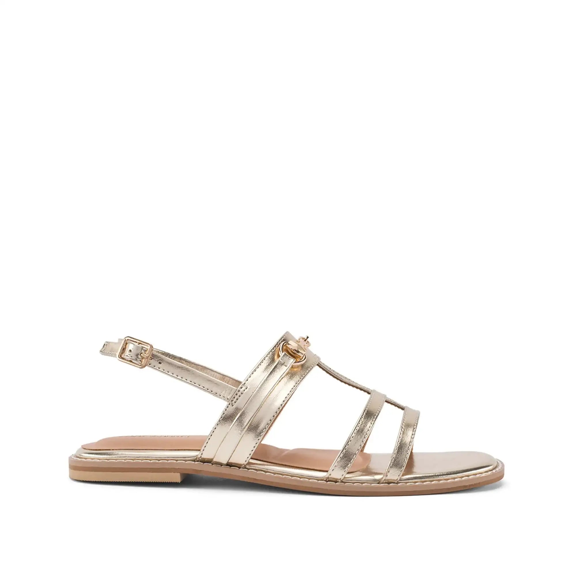 Gaga Glint Gold Flats - Lino Perros