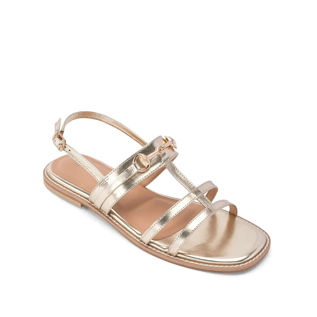 Gaga Glint Gold Flats - Lino Perros