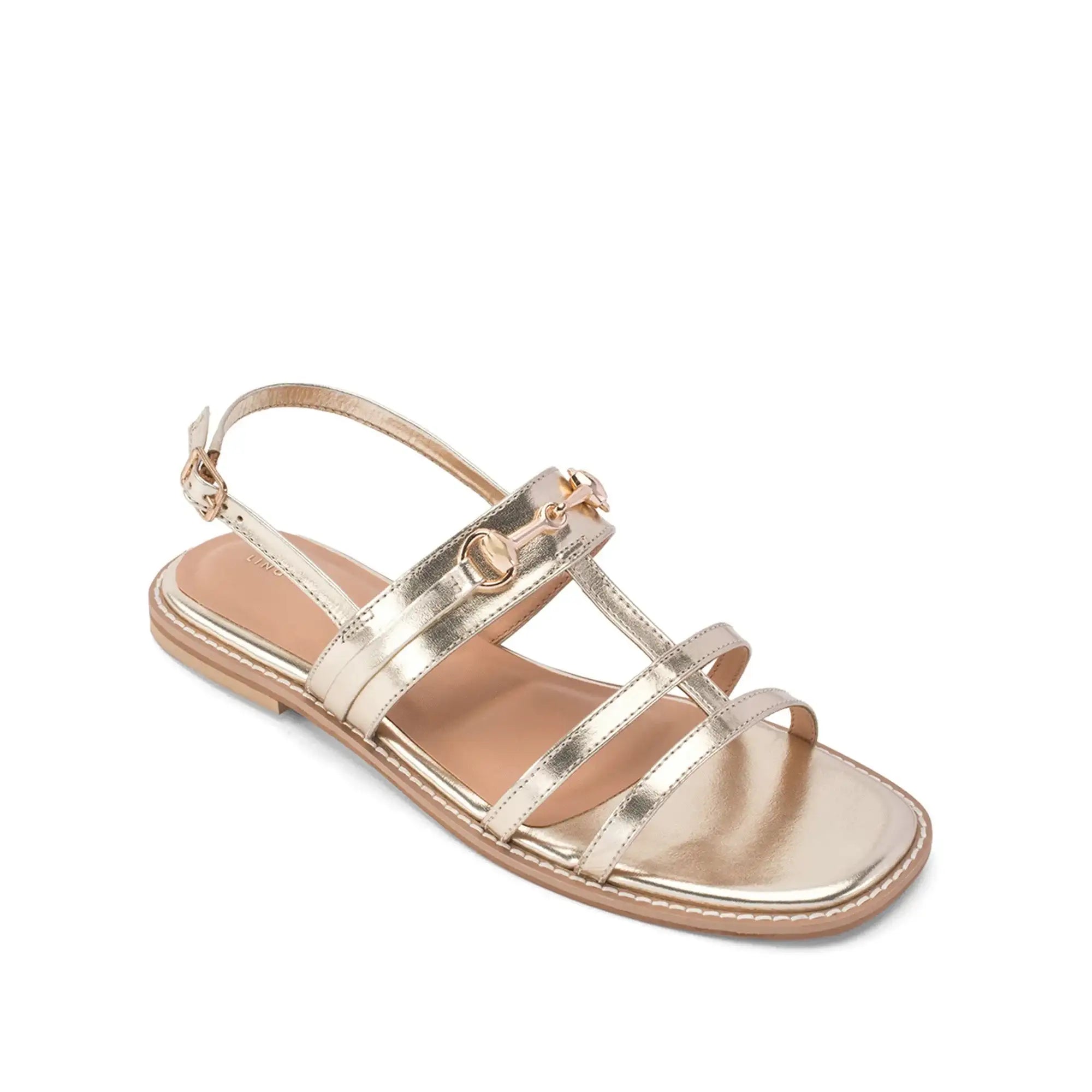 Gaga Glint Gold Flats - Lino Perros