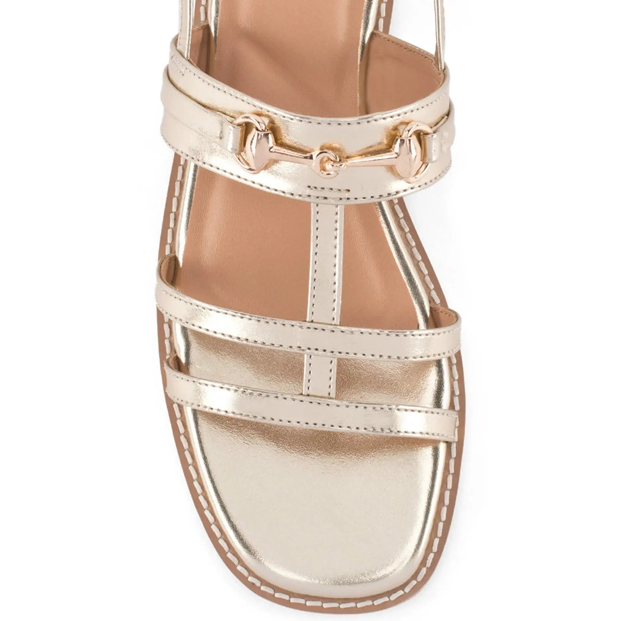 Gaga Glint Gold Flats - Lino Perros