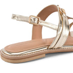 Gaga Glint Gold Flats - Lino Perros