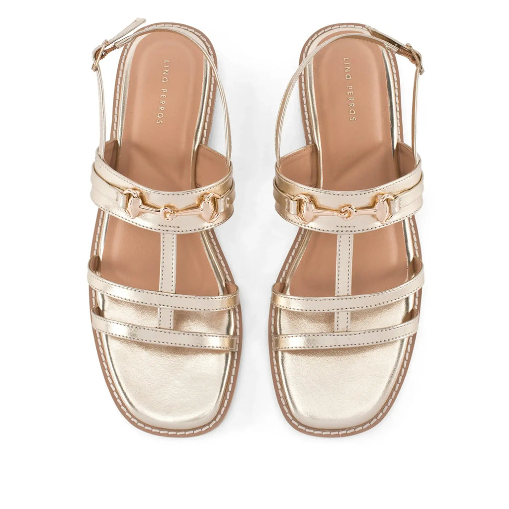 Gaga Glint Gold Flats - Lino Perros